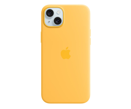 Etui do telefonów APPLE Silikonowe etui z MagSafe iPhone 15 Plus promienne